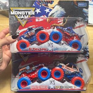Monster Jam 2 2-Pack Kids Monster Trucks - limited edition patriotic